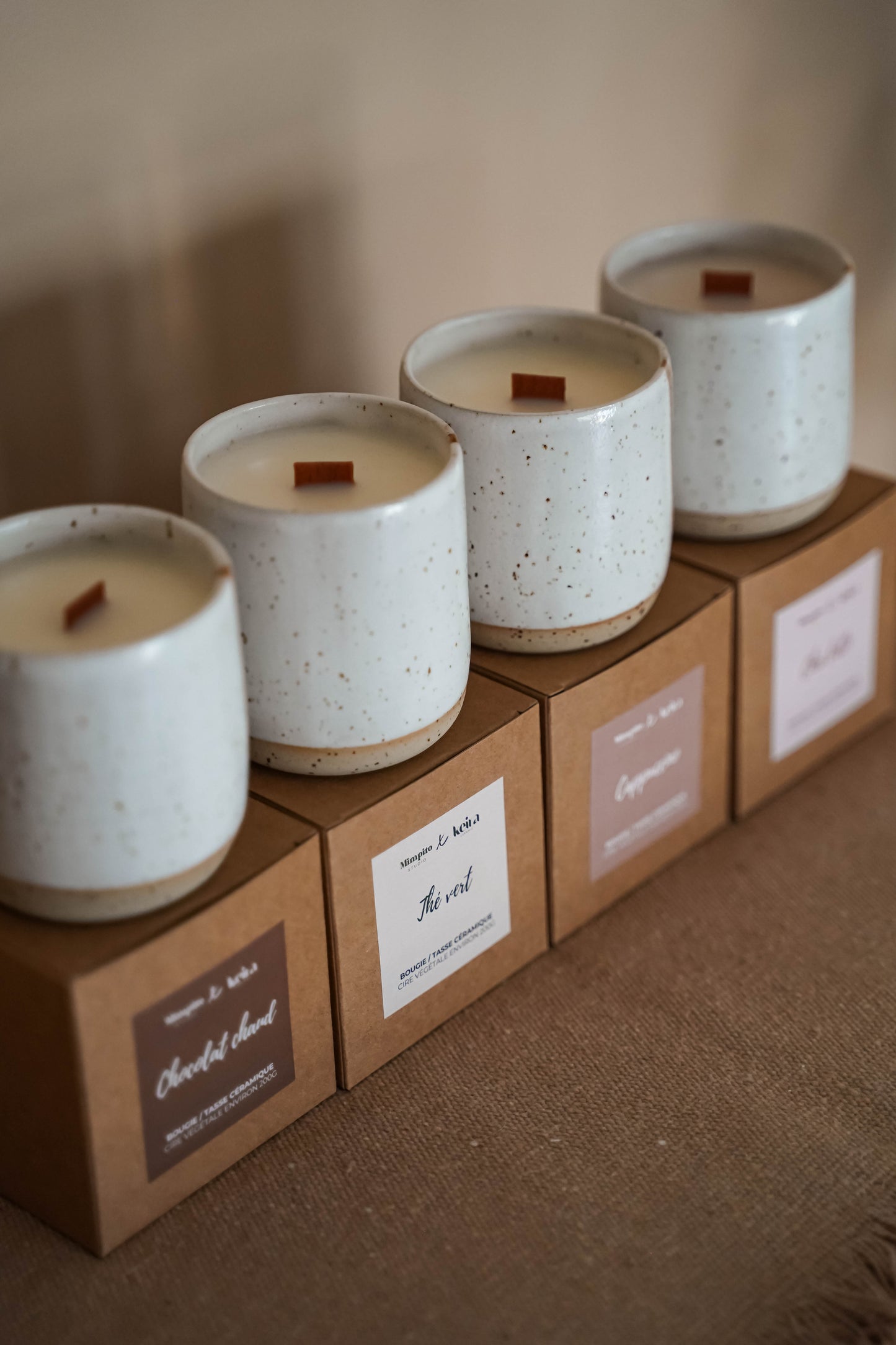 Pack 2 bougies/tasses