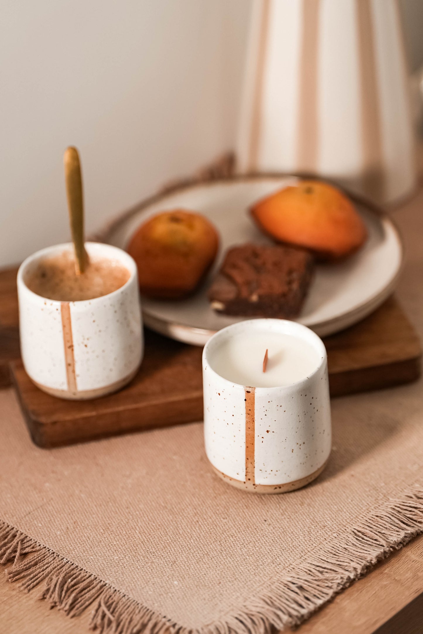 Bougie/Tasse en céramique