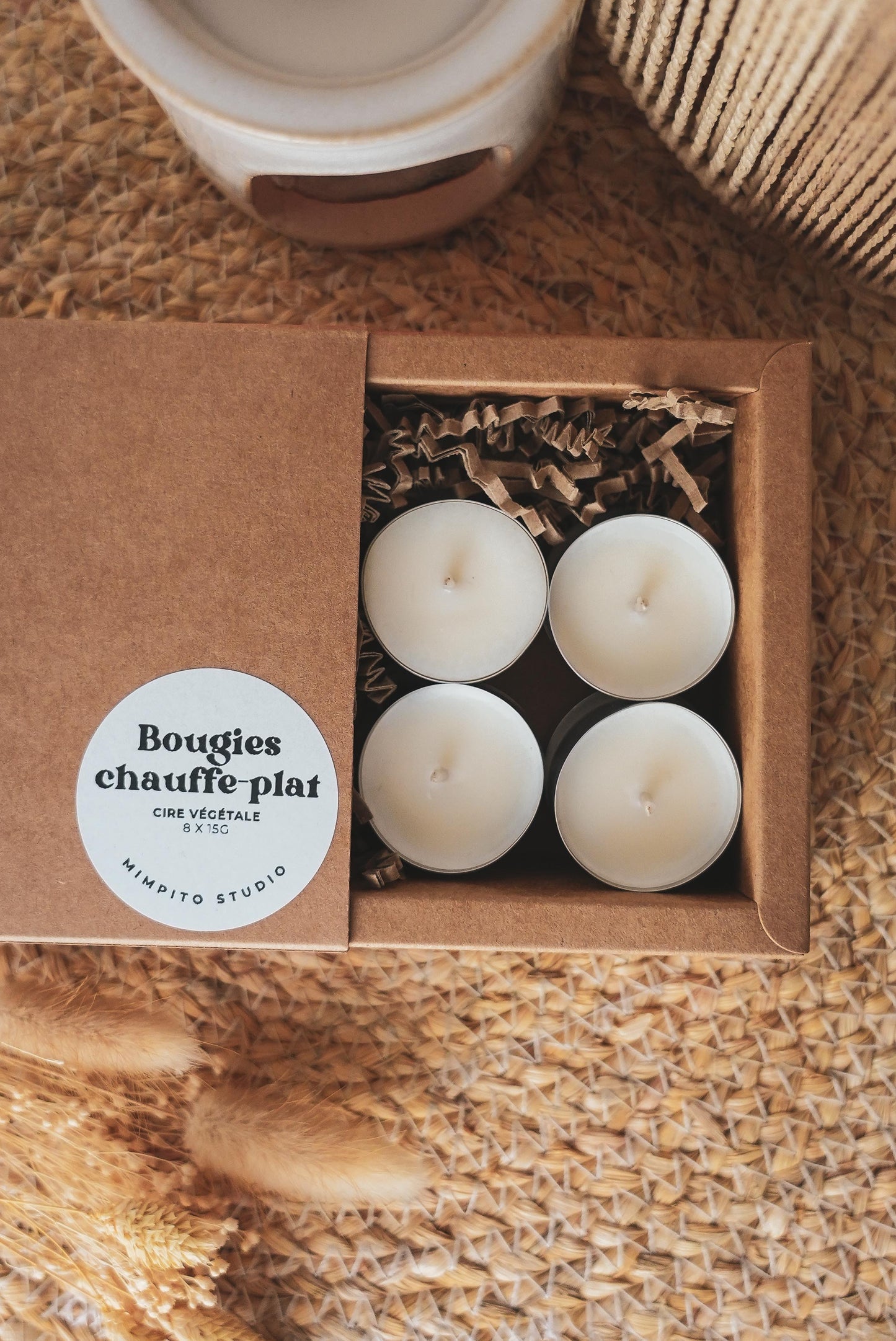 Bougies chauffe-plat